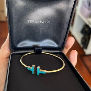 ❤️SOLD❤️ Tiffany & Co T Wire Bracelet Turquoise